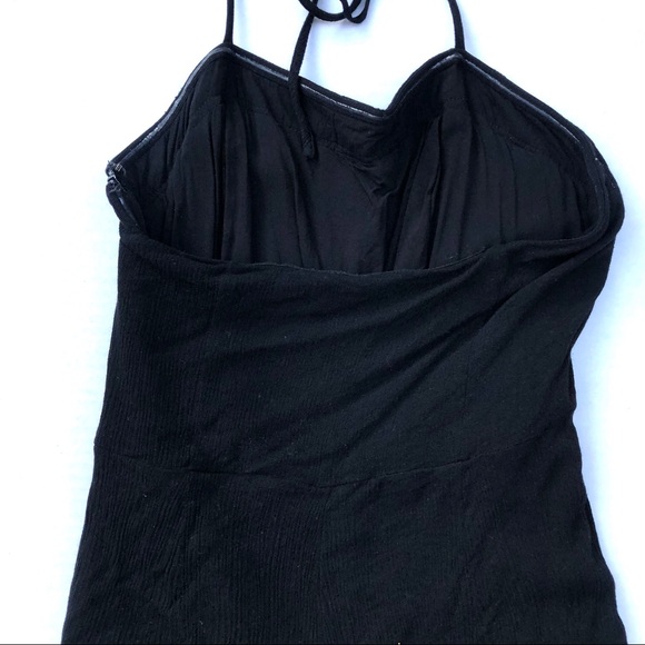 Silence + Noise Gauzy Button Front Halter Jumpsuit - Picture 9 of 9